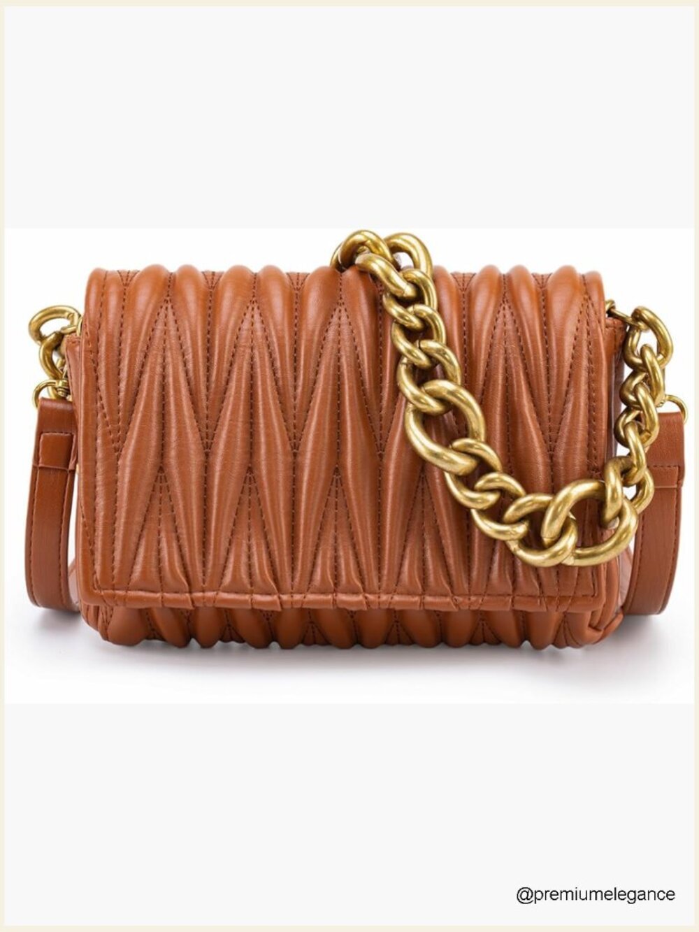 Quilted Small Shoulder Bag Y2K Cute Clutch Underarm Purse with 2 Removable